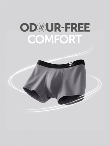 Image of XYXX Men's Aero Super Combed Cotton Trunks | Antimicrobial, Regular Fit, No-Marks Waistband | Underwear for Men Combo (Pack of 3)