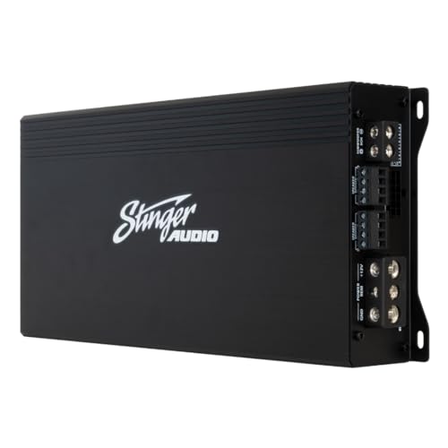 STINGER Audio MT-1000.5 1200 Watt RMS 5-Channel Car Audio Amplifier, Class D, Hexfet Mosfet, Crossover High-Pass/Low-Pass Filter, Subsonic Filter, Remote Subwoofer Bass Knob, Bass Boost Q - Image 3
