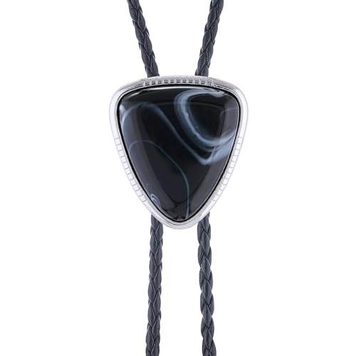 Image of Btilasif Bolo Tie for Women, Scorpion Bolo Tie Vintage Western Cowboy Stone Leather Neckties, Cowboy Gifts for Men