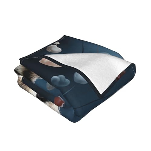 Couverture canapé lapin flanelle 150x200 plaid doux lit - 3