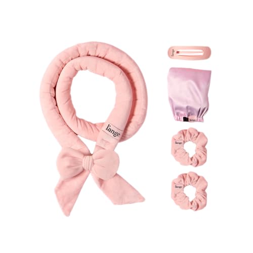 L'ANGE HAIR Velvet Heatless Curls Set | Soft Curling Rod with 2 Velvet Scrunchies & Adjustable...