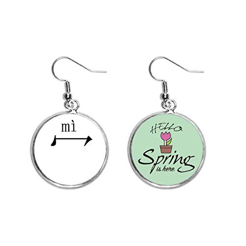 Pendientes de primavera con carácter chino mi y colgante decorativo de joyería