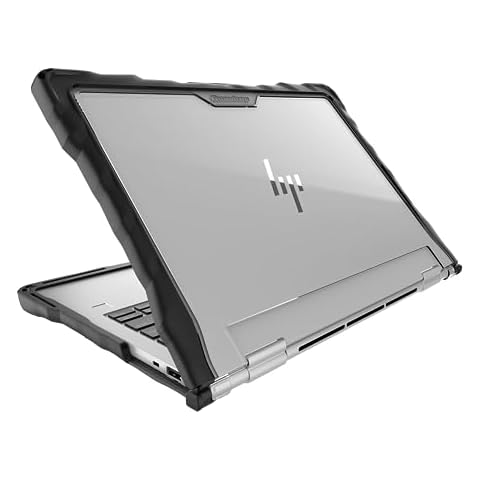 Gumdrop DropTech Laptop Case Fits HP Elite x360 830 13.3-inch G9/G10/G11 2-in-1 Laptop - Rugged Drop Tested & Shockproof Device Protection for Kids K-12 Students School Office or Business Use - Black Cover