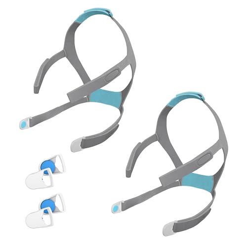 TrustKare 2 Pack F30 Large Size Replacement Headgear Straps Compatible with AirFit F30 Supplies Straps Magnetic Clips Included