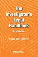 The Investigator's Legal Handbook, Second Edition 0779863771 Book Cover