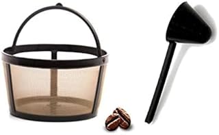 Modern Impressions Replacement Permanent 4 Cup Coffee filter Basket Solid Bottom Fits Mr. Coffee Coffee Makers with Large Coffee Scoop