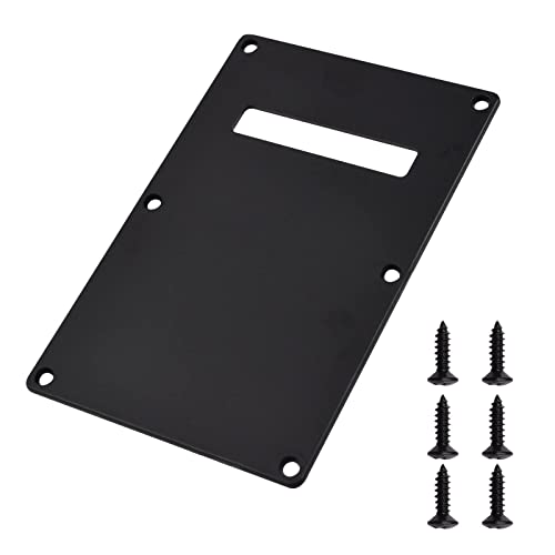 WANDIC Golpeador trémolo Cubierta Trasera Placa Stratocaster Strat Estilo Moderno Guitarra eléctrica con 6 Tornillos Cover