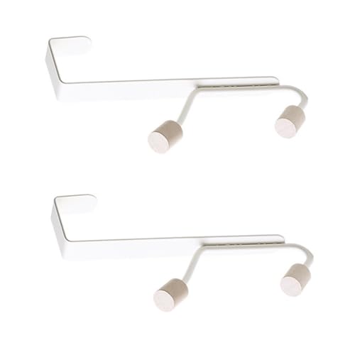 WEKADRIN 2個 属製ドアフック 耐久性コンパクト設計 簡単取り付け 多機能吊り下げフック 玄関 浴室 室内扉対応 省スペース収納 衣類 バッグ整