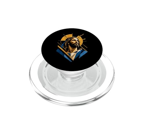 Soporte magnético PopGrip para MagSafe ideal para usar tu móvil con icono de Jesucristo