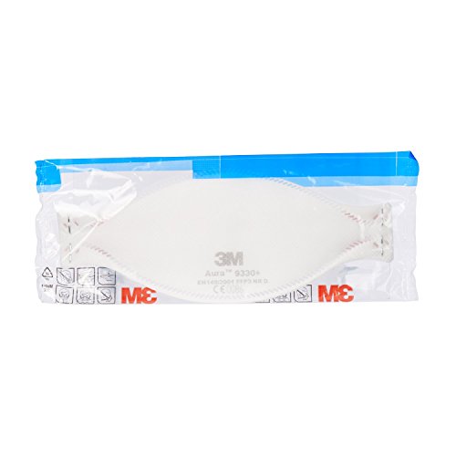 3M Aura 9330+ FFP3 Atemschutzmaske-Einweg, en Safety-zertifiziert, 20 Stück – Bild 7