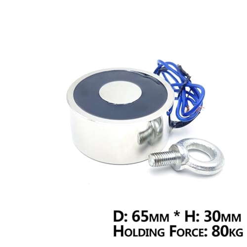 Électro-aimant 24V pour automatisme | Fixation solide 80KG 800N - 6