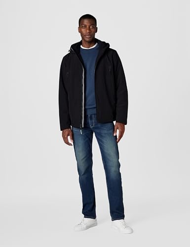 Image of Calvin Klein Men's Winter Coats - Sherpa-lined Hooded Soft Shell Jacket