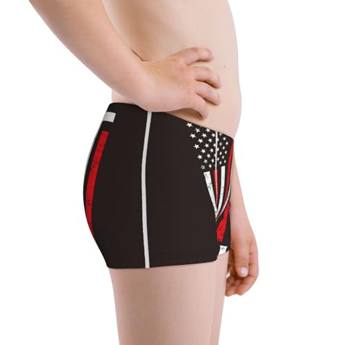 Boys' Cotton Boxer Brief Soft Underwear-Usa Flag Cross2