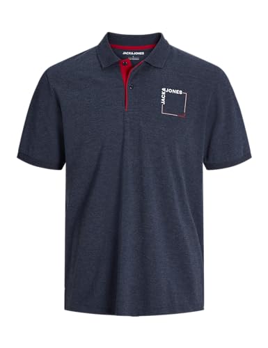 JACK & JONES Jjverner Polo SS Pls, Sky Captain, 5XL Hommes JACK & JONES Jjverner Polo SS Pls, Sky Captain, 5XL Hommes
