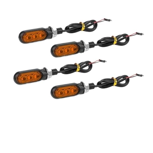 Clignotants LED moto 12V 10mm avec signal séquentiel ambre défilement