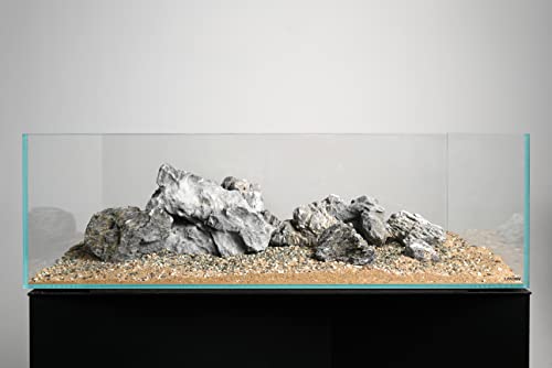 Image of LANDEN Seiryu Stones Natural Rocks (17lbs, 3~11 inches,7-8pcs) for Aquarium, Paludarium, Terrariums, Landscaping Rocks, Aquascaping