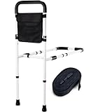 Bed Rails for Elderly Adults - Medical Bed Support Bar Mobility Assistant with Free Storage Bag and Fixing Strap, Height Adjustable Bed Assist Rail for Seniors,Fit King, Queen, Full, Twin, Medium