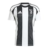 adidas Juventus Men’s Stadium Jersey 2024/25 (US, Alpha, Large, Regular, Regular, White/Black)
