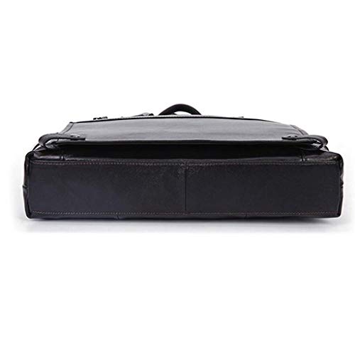 Casual Briefcase-Genuine Leather Briefcase Tote Business Vintage Handbag Laptop Shoulder Bag4