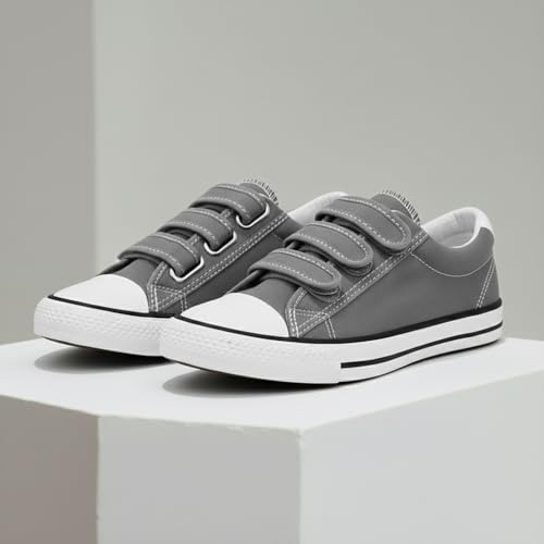 Image of Women's Canvas Running Walking Casual Hook and Loop Tape Sneakers Shoes