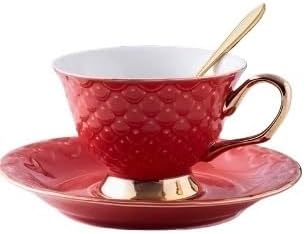 コーヒーカップ ダークグリーン セラミック コーヒーカップ&ソーサーセット ゴールドフレーム フラワーティーセット カプチーノ ミル