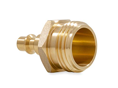 Image of Camco RV Blowout Plug for Winterization - Features Brass Quick Connect-Aids for Easy Attachment - Essential RV Winterization Tool Prevents Freeze Damage (36143) (Pack of 6)