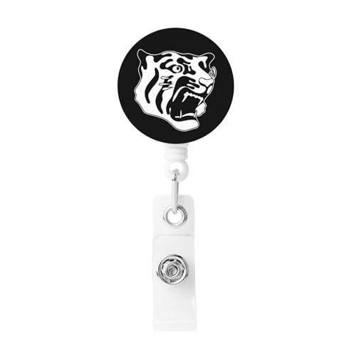 吊り下げ名札用リール 阪神タイガース 名札ホルダー IDカードホルダ 伸縮式バックル 軽量 クリップ付き 胸に固定 円形 人気 おしゃれ 名札入れ 定期入れ パスケース 社員証 通行証 落下防止 プレゼント 最長58cm