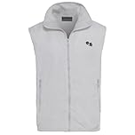 Unisex Waterproof Bowling Gilet Fleece Lined Lawn Bowls Bodywarmer Windproof Sleeveless Jacket with Zip Pockets and Embroidered Logo – Outdoor Sports Bowls Clothing M