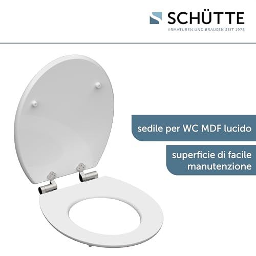 SchüTte 80540 Mdf Hg-Sedile Wc Con Abbassamento Automatico, Shell Heart - 4