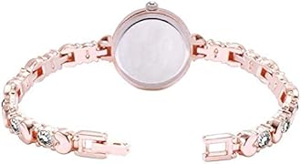 Acnos® Premium Girl's Special Quality Different Heart Shape Bangle Analog Watch with Rose Gold Bracelet - Pack of 2