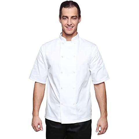 Mirabella Health & Beauty Unisex White Chef's Jacket Cover