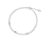 [ヨンドシー] 公式 12月誕生石 エターナル シルバー ブレスレット ジュエリーケース付き 三石モチーフ タンザナイト 華やか 記念日 プレゼント レディース 112434731812