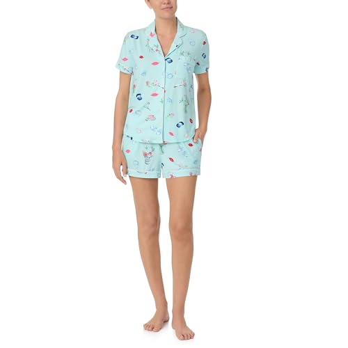 Image of kate spade new york Short Sleeve Knit Shorty Pj Set