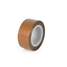 32ft PTFE Teflon Heat Resistant Tape - Industrial Grade for Bag Sealing Machines, Protective Barrier for Heating Elements, Suitable for Impulse Heat Sealers Coffee, W 25mm