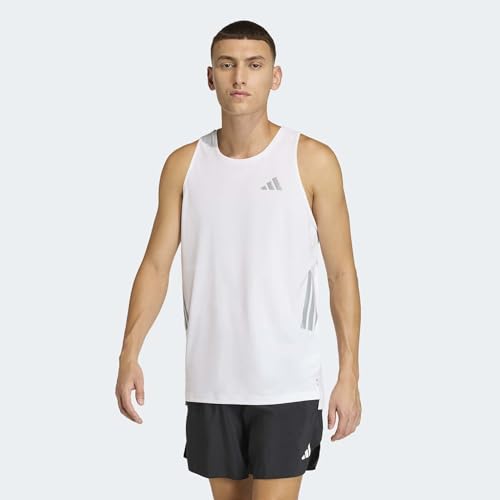 adidas Herren Adi365 Running Climacool Iconic Tank Shirt, White, S – Ansicht 2