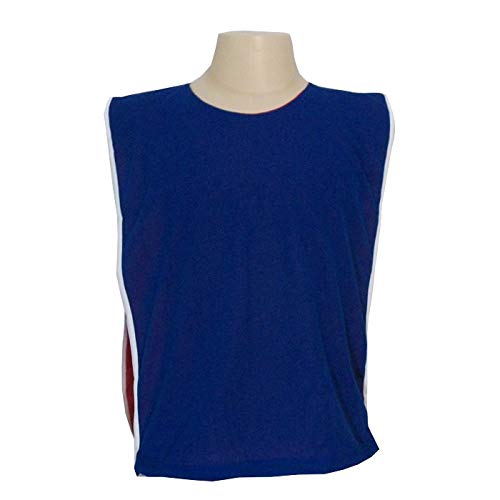 Colete Dupla Face na cor Royal/Vermelho