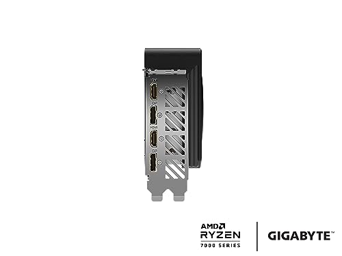 GIGABYTE Radeon RX 7700 XT Gaming OC 12G Graphics Card, 3X WINDFORCE Fans 12GB 192-bit GDDR6, GV-R77XTGAMING OC-12GD Video Card by GIGABYTE - Used condition - Image 8
