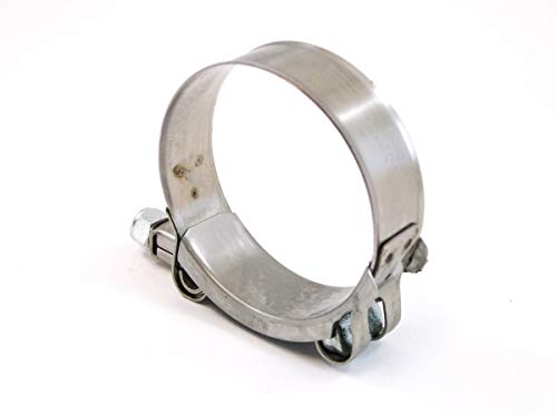 5X Premium 304 Stainless Steel T-Bolt Turbo Silicone Hose Clamp 2 Inches 53-59Mm #TOP4