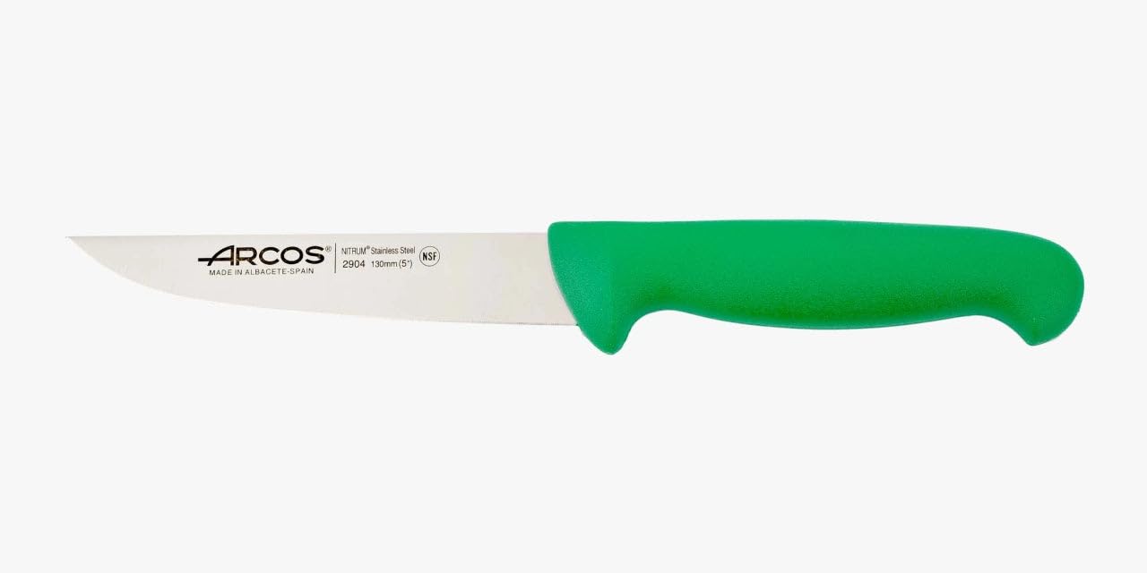 Arcos Cuchillo Chef con Hoja Acero Inoxidable Nitrum 200 mm. Cuchillo Cocina Profesional multipropósito. Mango ergonómico Polipropileno. Serie 2900. Color Negro. — view 55