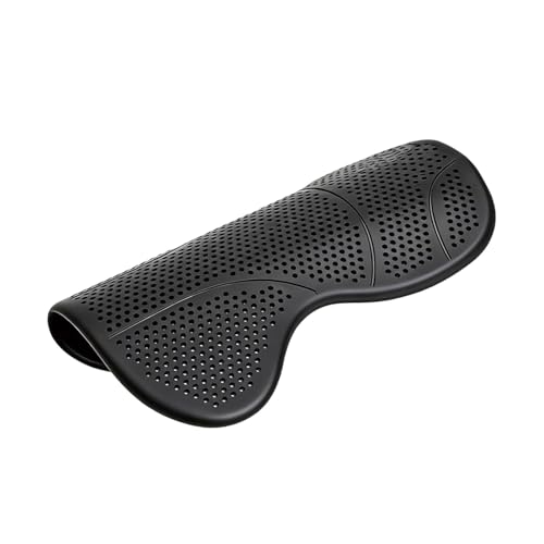 Tapis de selle pour randonnée et dressage en gel noir absorbant les chocs