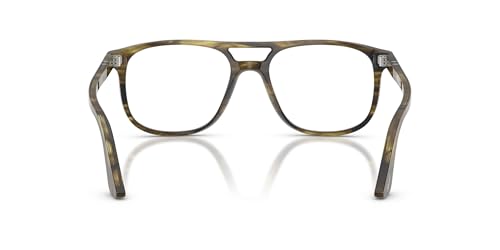 Image of Persol mens Po3329v Greta Aviator Prescription Eyewear Frames
