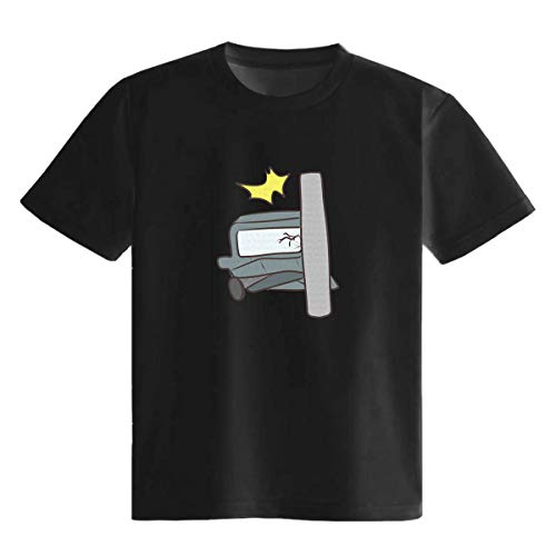 単独事故 Tシャツ 半袖 白 黒 かわいい カッコイイ シュール 面白い じょーく おもしろ ゆるい プレゼント