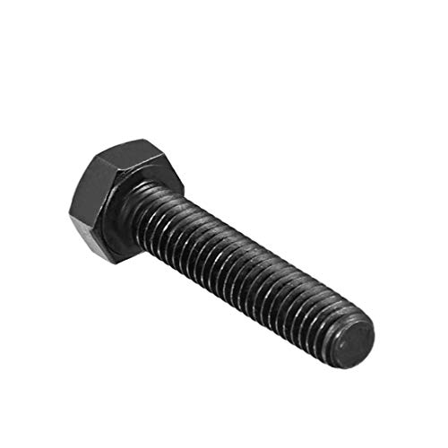 Image of uxcell M6x25mm Hex Head Left Hand Screw Bolts Fastener Carbon Steel Black 3pcs