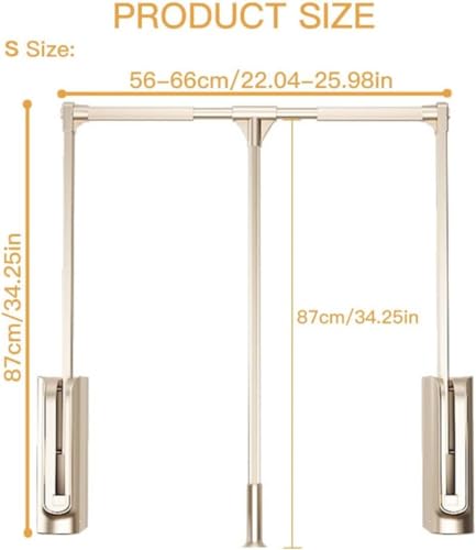 Porte-manteau réglable tringle à vêtements FnnEmg escamotable 30 kg