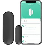 エジソンスマート ドアセンサー (ブラック) アプリで通知をおとどけ スマート家電と連携 Alexa対応 開閉センサー DDS-MC400DBK