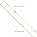 Carbon Atelier IGI Certified 3 Carat Oval Shape Lab Grown Diamond Horizontal Solitaire Pendant Necklace for Women I 14k Yellow Gold Necklace (G-H, VS1-VS2, cttw) I 18 Inch Long Chain I Lobster Claw