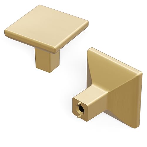 Hickory Hardware Solid Core Kitchen Cabinet Knobs, Luxury Cabinet and Dresser Knobs, Handle Pulls for Doors & Drawers, 1-1/4 Inch, Champagne Bronze, Skylight Collection(Pack of 1)