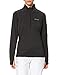Columbia W Park View Grid Fleece 1/2 Zip, Giacca in Pile Grid con Cerniera Corta, Donna, Nero (Black Heather), S