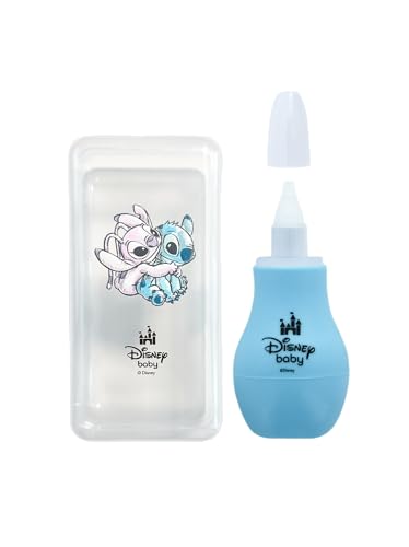 DISNEY Stitch – Mouche-Bébé Aspirateur Nasal Stitch – Puériculture – Autour de Bébé – Soulage le Nez Bouché – Doux et Sécurisé