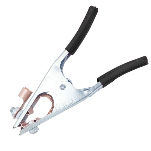 Hwtcjx Pince de Masse Soudure, Pince Soudure, Pince de Terre de Soudage ARC avec étui en cuir, Fait de fer + laiton, matériel de soudage professionnel, pour...